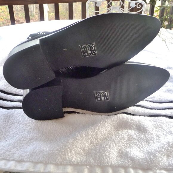 ASOS Keeta Suede Over The Knee Boots Black 7 - Picture 6 of 14